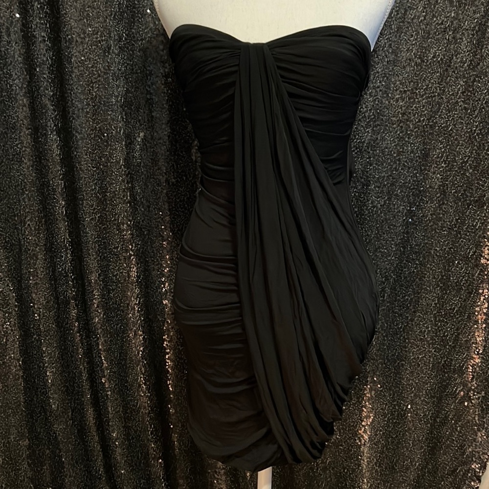 Black mini dress